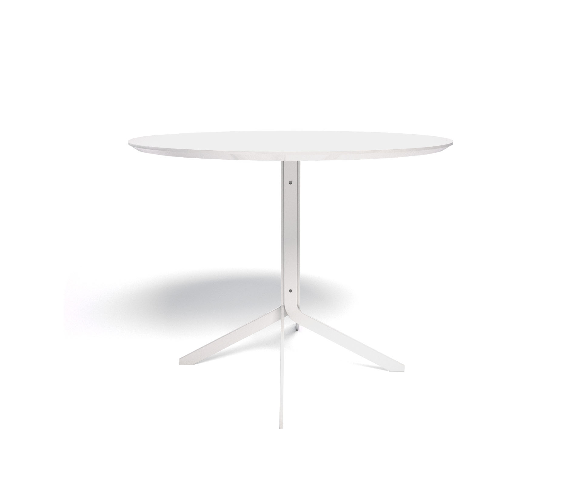 Tonic Metal dining table | White